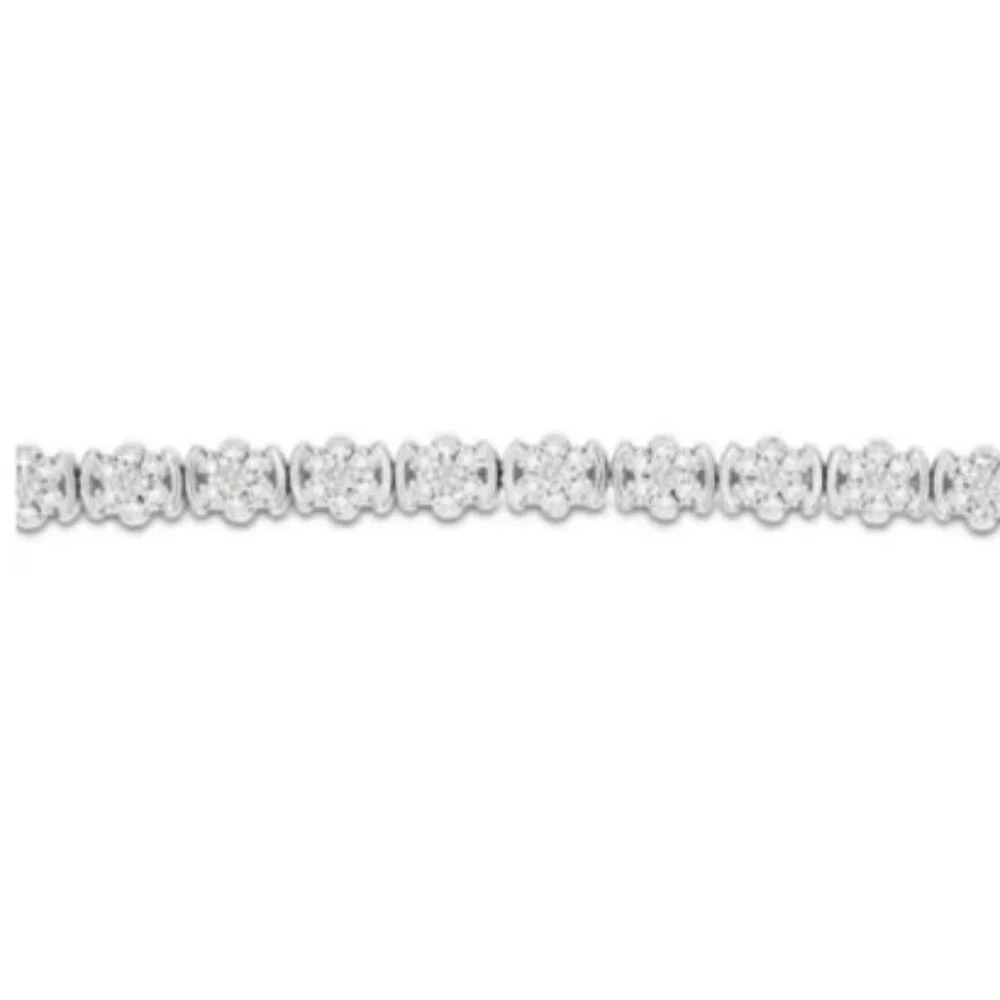1/2 Carat Diamond Flower Bracelet‎ w/Natural Rose Cut Diamonds (NEW & BEAUTIFUL)